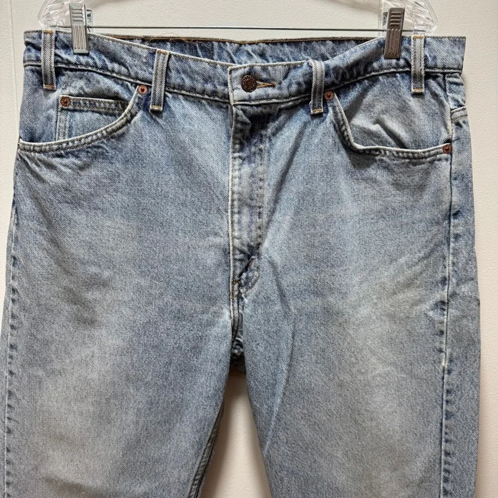 Vintage Levis 505 Orange Tab Jeans Light Wash Size‎ 38x30 Fits like 34x29
